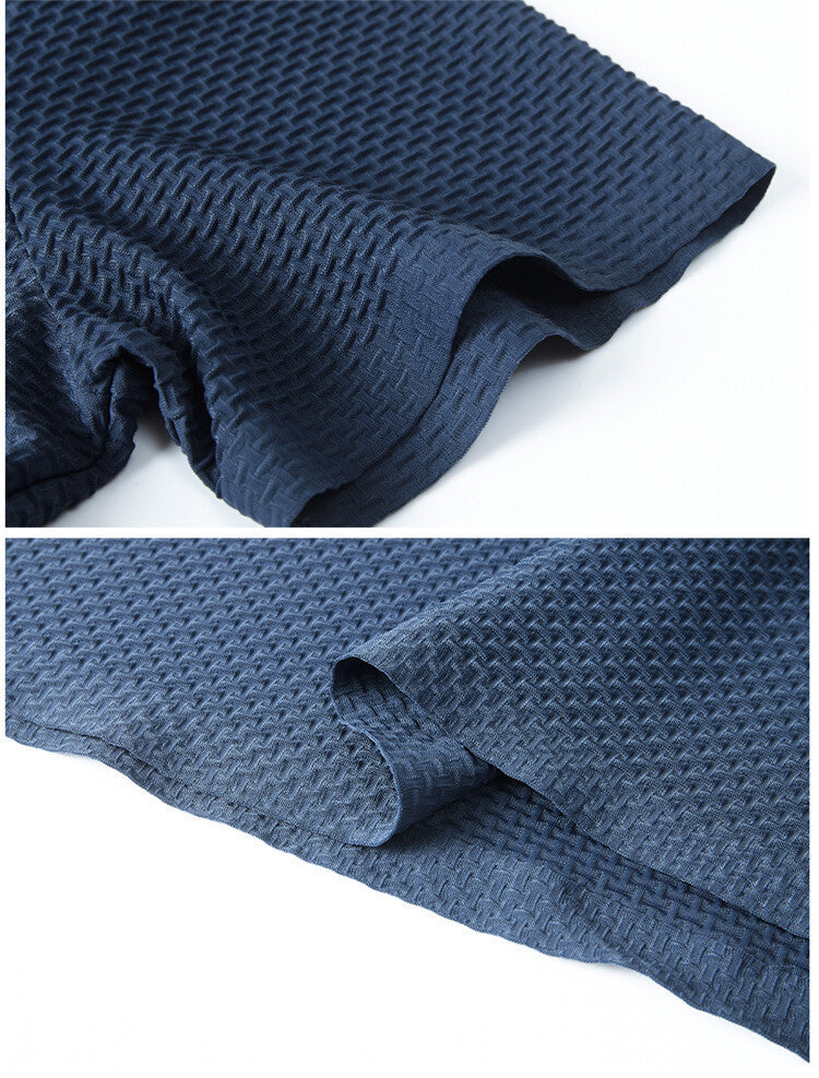 Men’s Summer Ice Silk Polo Shirt – Loose Fit, Short Sleeve Pullover for Casual Wear (M-XXXXL)